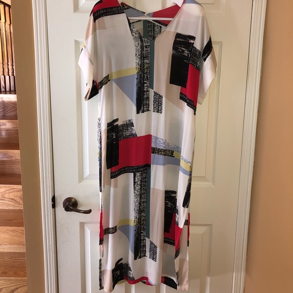 Babaton Modern Art Print Dress - Picture 3 of 7